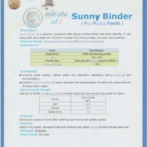 Alternative view of Sunny Binder - Bột tạo kết dính thức ăn chăn nuôi & thủy sản | Giúp thức ăn bền hơn, lâu tan trong nước