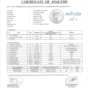 COA L-Tryptophan 98%